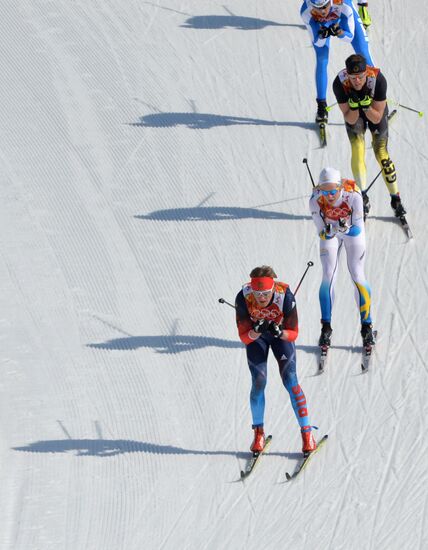 2014 Winter Olympics. Cross-country skiing. Men. Relay