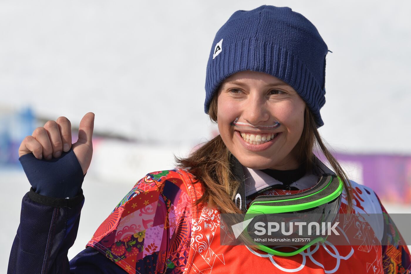 2014 Winter Olympics. Snowboarding. Women. Snowboard cross