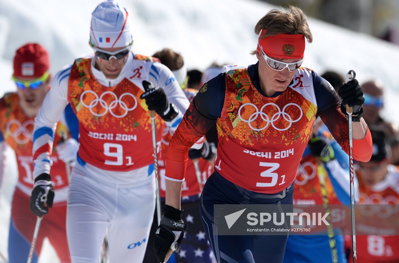 2014 Winter Olympics. Cross-country skiing. Men. Relay