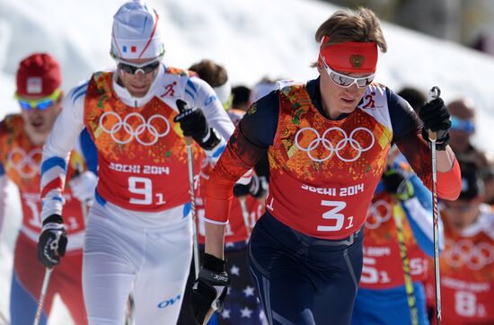 2014 Winter Olympics. Cross-country skiing. Men. Relay