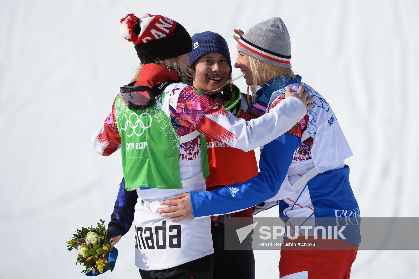 2014 Winter Olympics. Snowboarding. Women. Snowboard cross