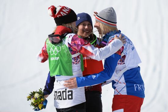 2014 Winter Olympics. Snowboarding. Women. Snowboard cross