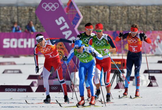 2014 Winter Olympics. Cross-country skiing. Men. Relay