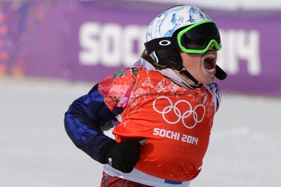 2014 Winter Olympics. Snowboarding. Women. Snowboard cross