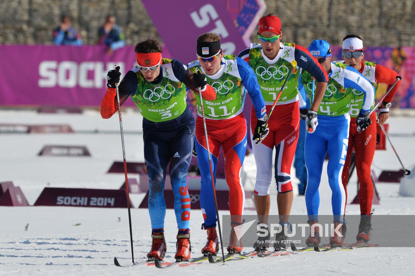 2014 Winter Olympics. Cross-country skiing. Men. Relay