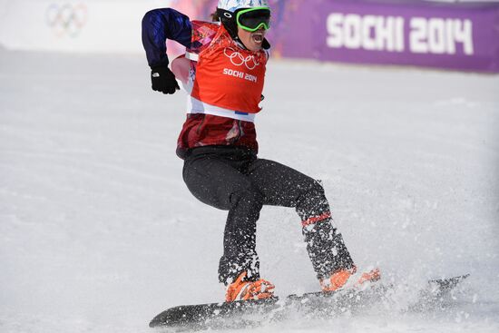 2014 Winter Olympics. Snowboarding. Women. Snowboard cross