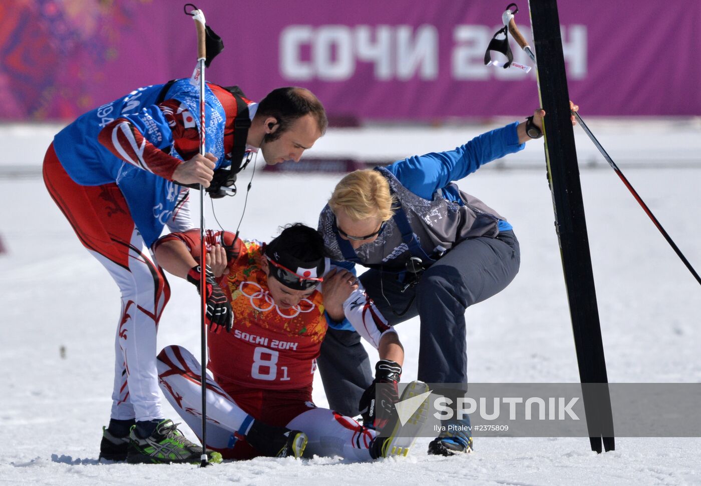 2014 Winter Olympics. Cross-country skiing. Men. Relay