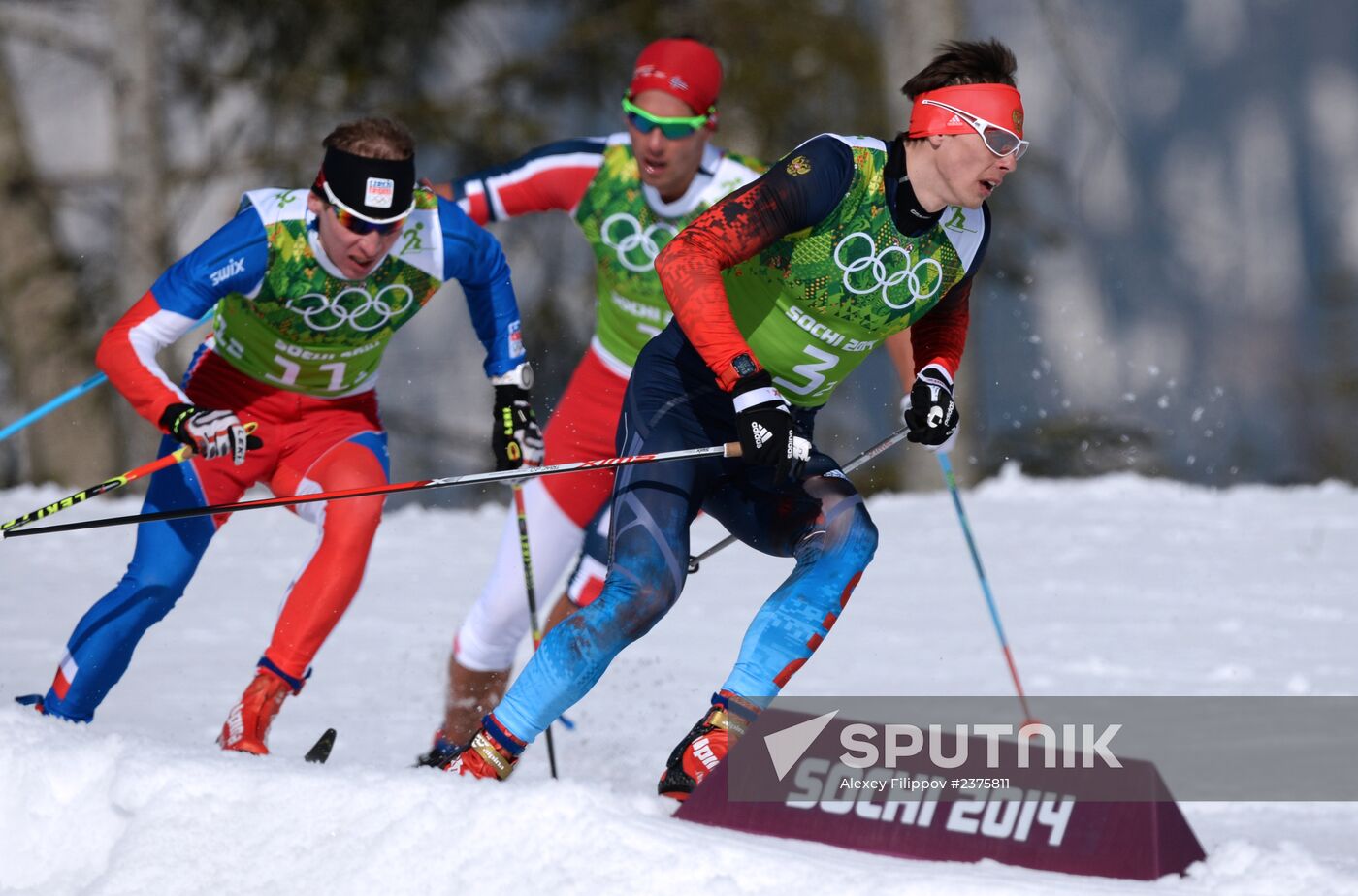2014 Winter Olympics. Cross-country skiing. Men. Relay