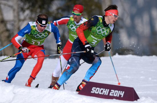 2014 Winter Olympics. Cross-country skiing. Men. Relay