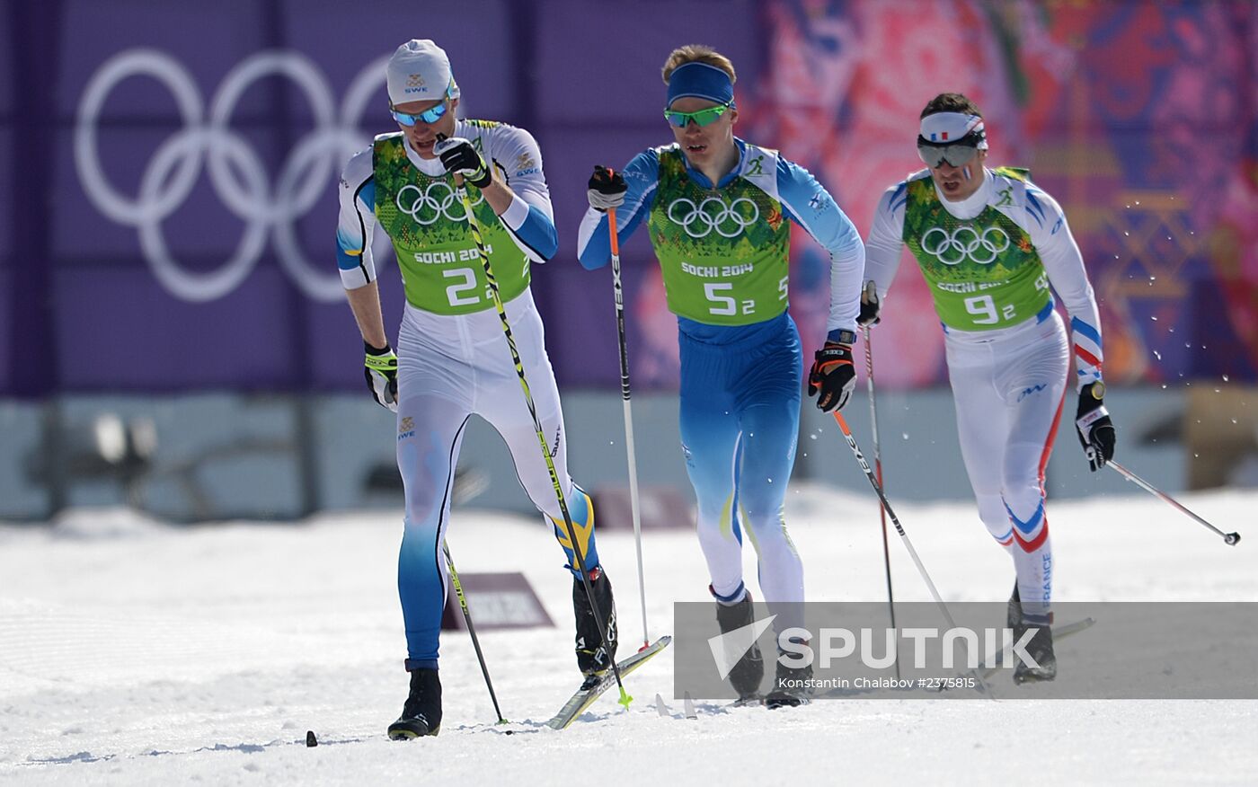 2014 Winter Olympics. Cross-country skiing. Men. Relay
