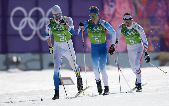 2014 Winter Olympics. Cross-country skiing. Men. Relay