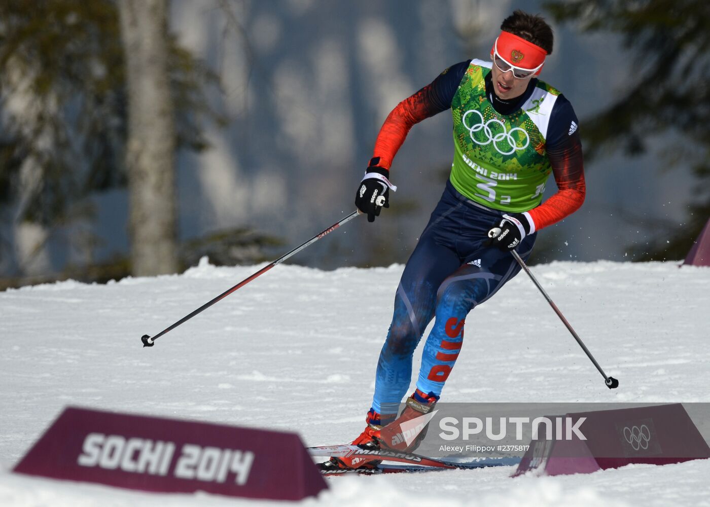 2014 Winter Olympics. Cross-country skiing. Men. Relay