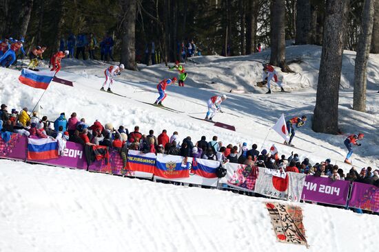 2014 Winter Olympics. Cross-country skiing. Men. Relay