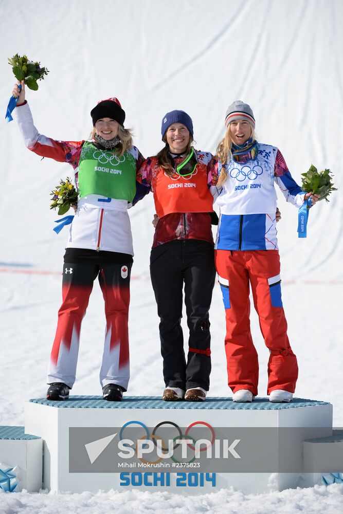 2014 Winter Olympics. Snowboarding. Women. Snowboard cross