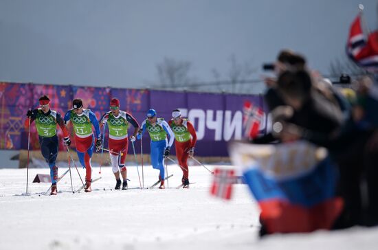 2014 Winter Olympics. Cross-country skiing. Men. Relay