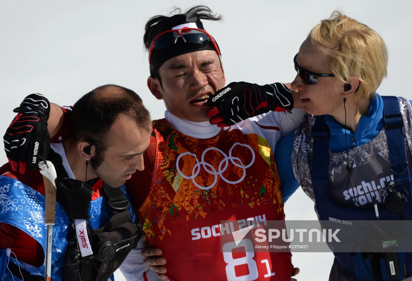 2014 Winter Olympics. Cross-country skiing. Men. Relay