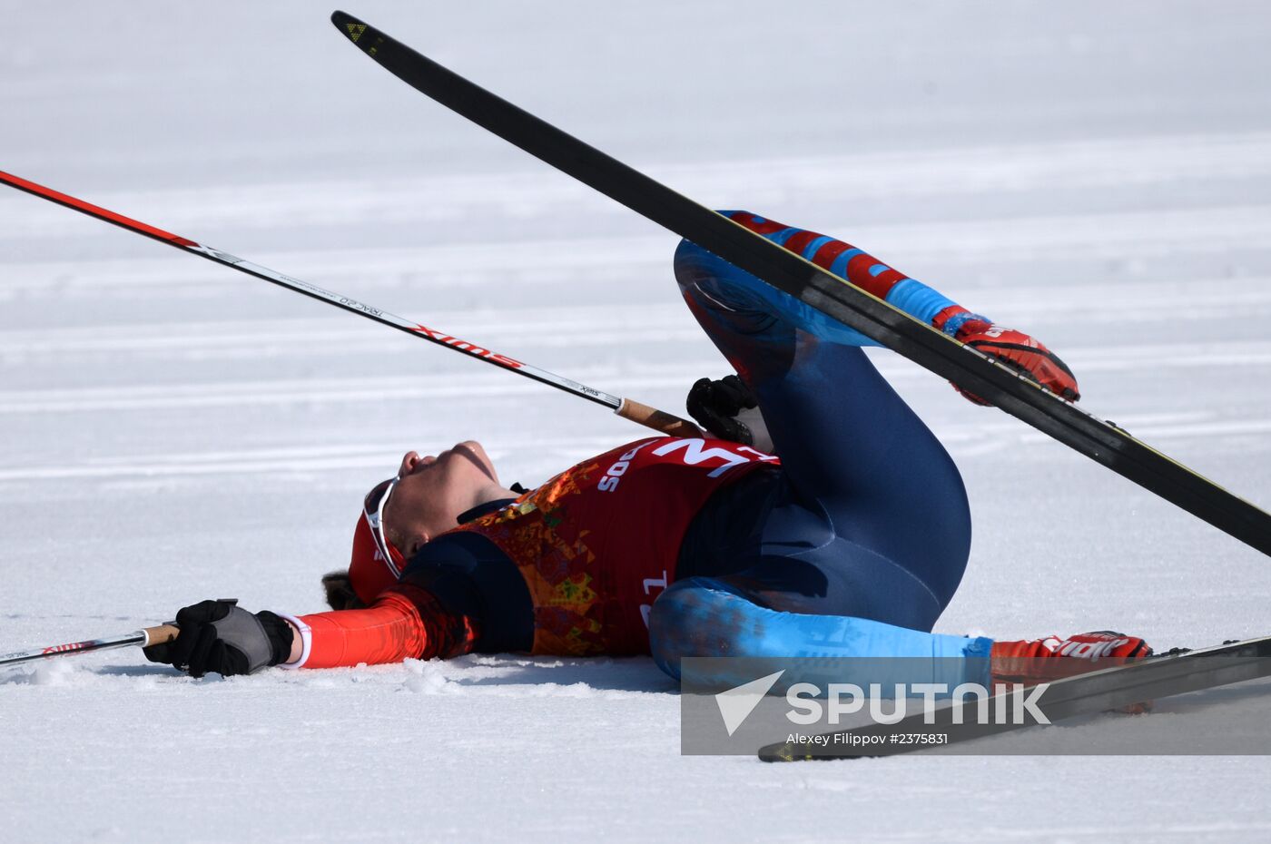 2014 Winter Olympics. Cross-country skiing. Men. Relay