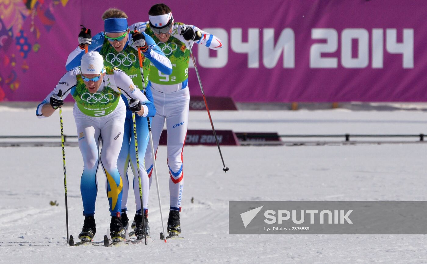 2014 Winter Olympics. Cross-country skiing. Men. Relay
