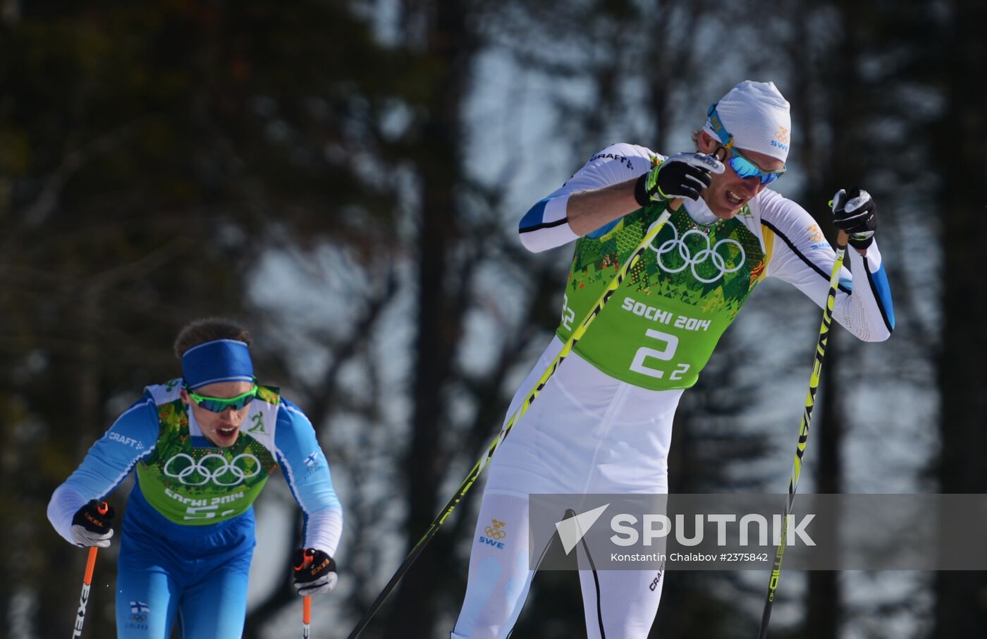 2014 Winter Olympics. Cross-country skiing. Men. Relay