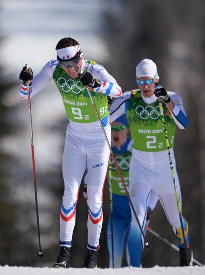 2014 Winter Olympics. Cross-country skiing. Men. Relay