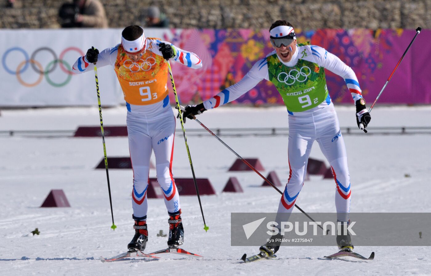 2014 Winter Olympics. Cross-country skiing. Men. Relay