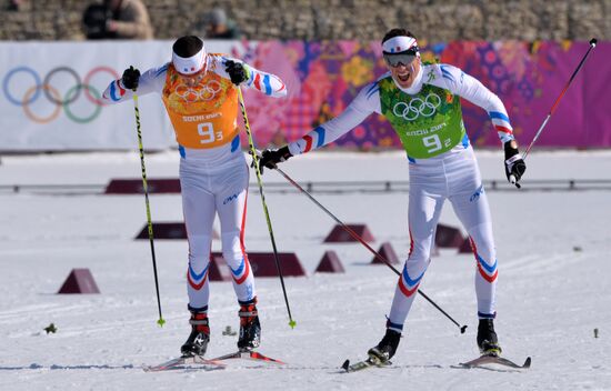 2014 Winter Olympics. Cross-country skiing. Men. Relay