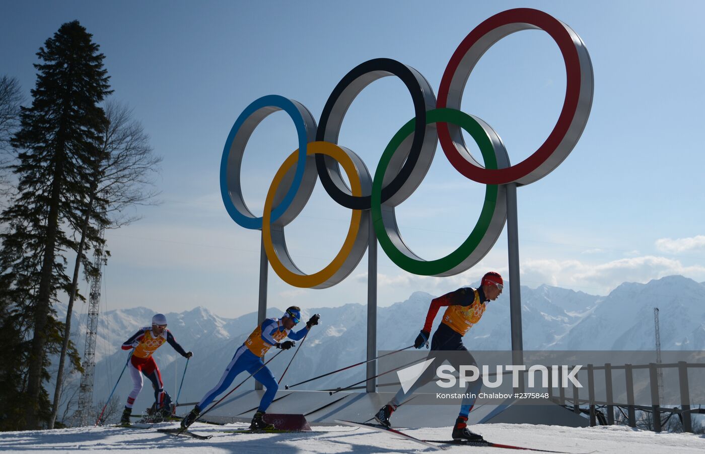 2014 Winter Olympics. Cross-country skiing. Men. Relay