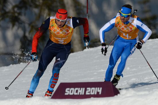 2014 Winter Olympics. Cross-country skiing. Men. Relay