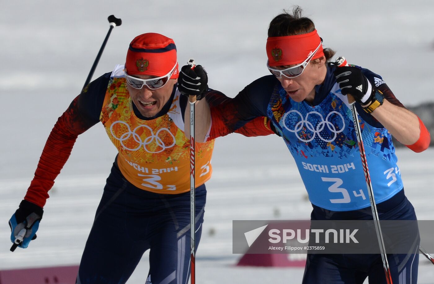 2014 Winter Olympics. Cross-country skiing. Men. Relay