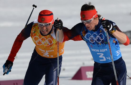 2014 Winter Olympics. Cross-country skiing. Men. Relay