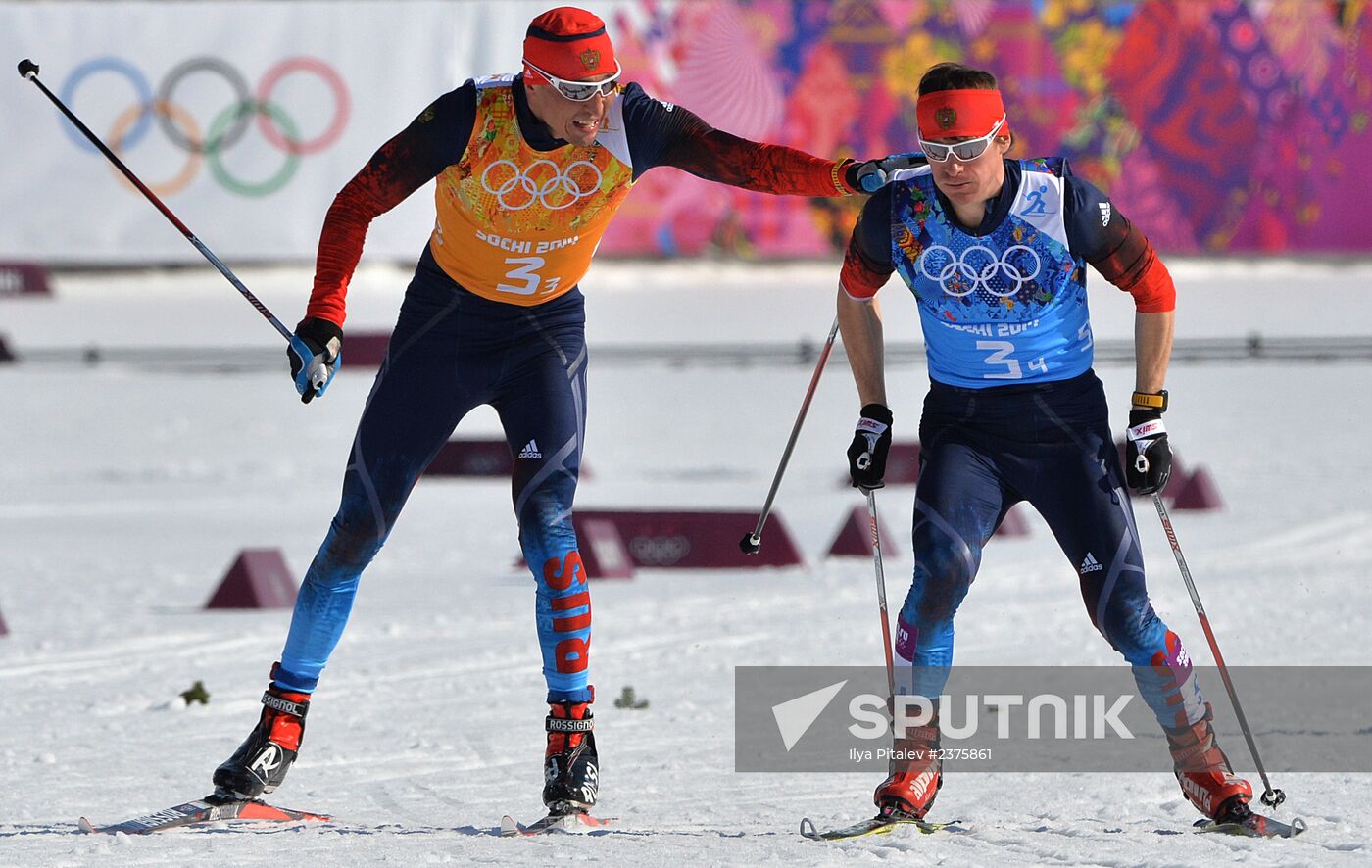 2014 Winter Olympics. Cross-country skiing. Men. Relay