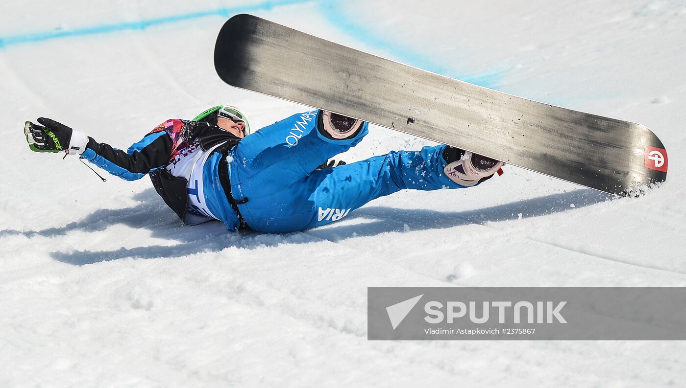 2014 Winter Olympics. Snowboarding. Women. Snowboard cross