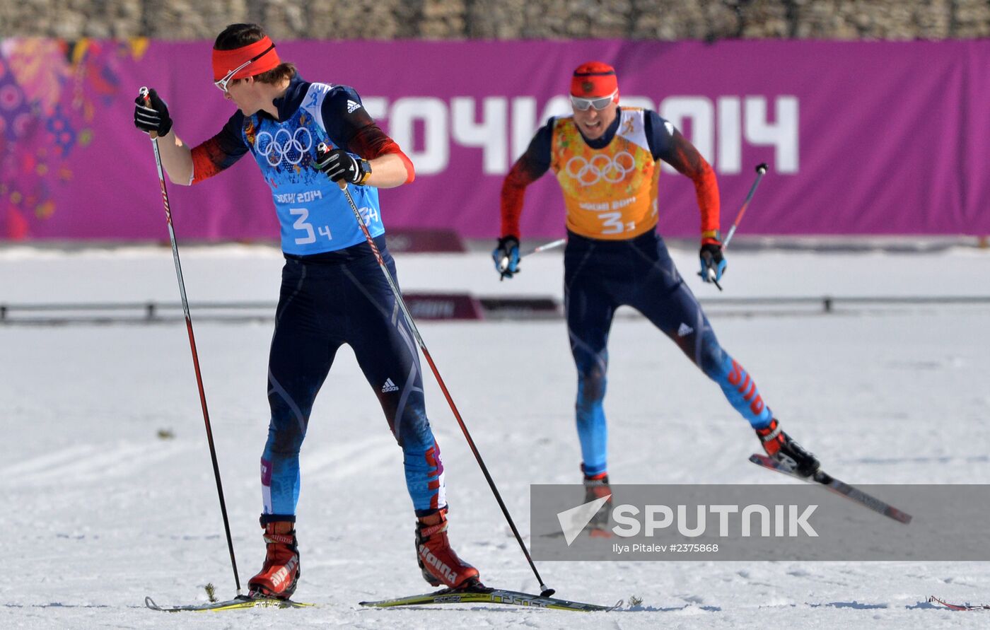 2014 Winter Olympics. Cross-country skiing. Men. Relay
