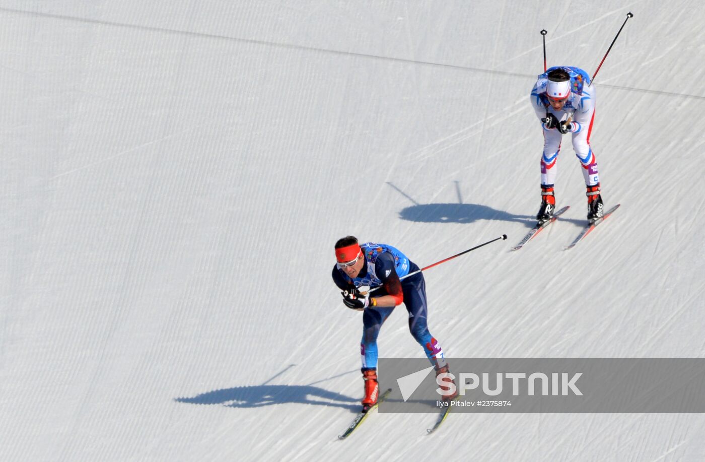 2014 Winter Olympics. Cross-country skiing. Men. Relay