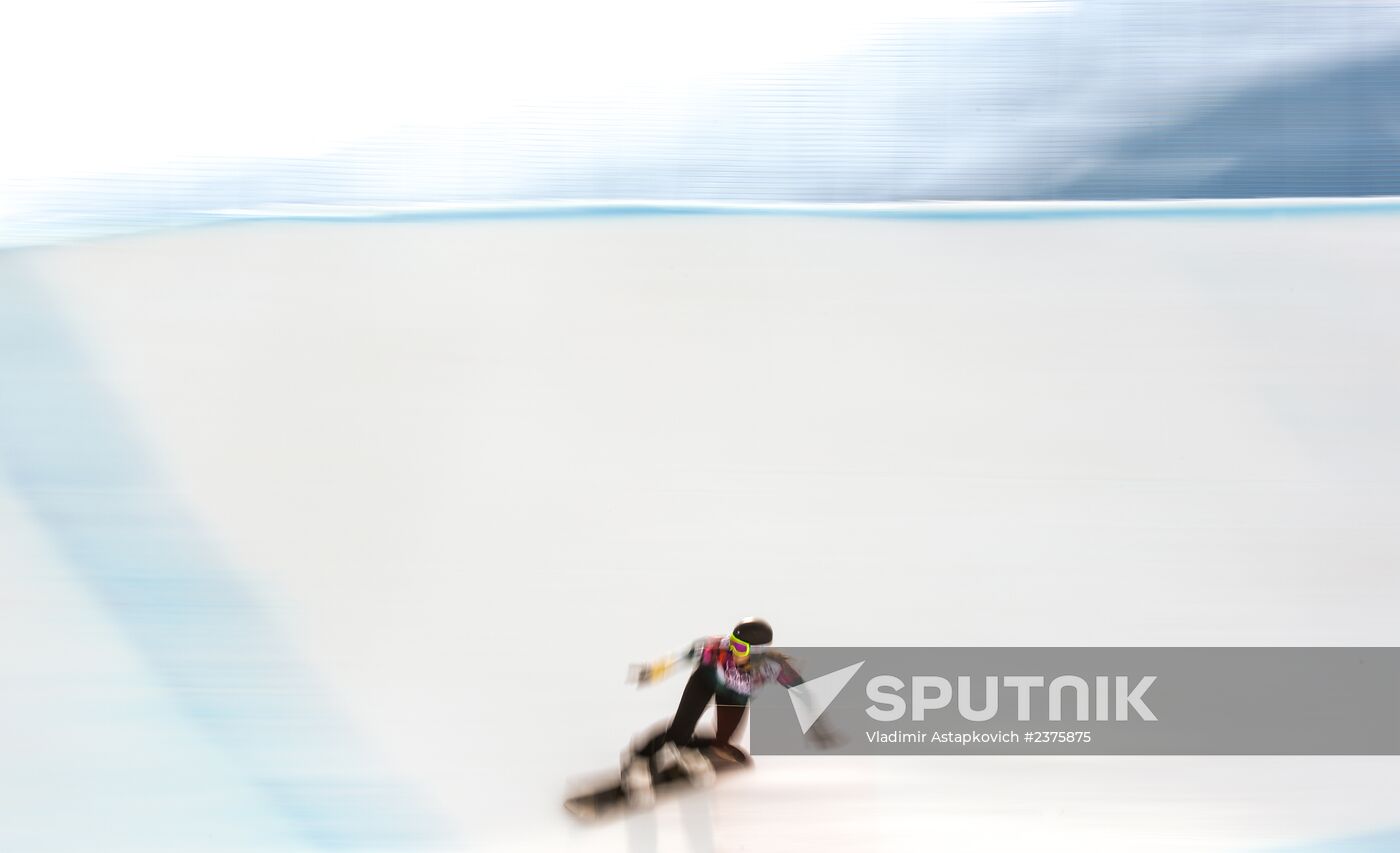 2014 Winter Olympics. Snowboarding. Women. Snowboard cross