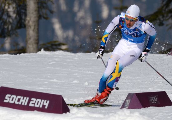 2014 Winter Olympics. Cross-country skiing. Men. Relay
