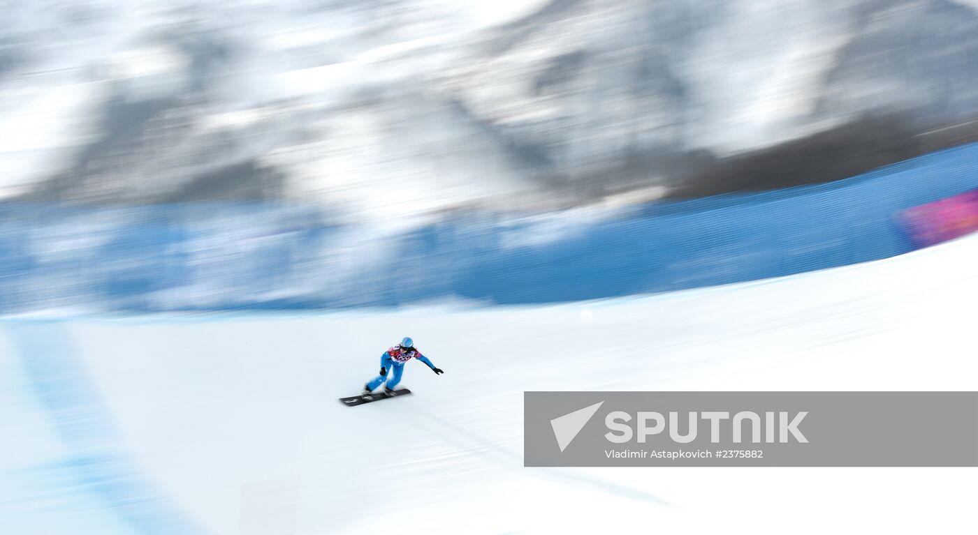2014 Winter Olympics. Snowboarding. Women. Snowboard cross