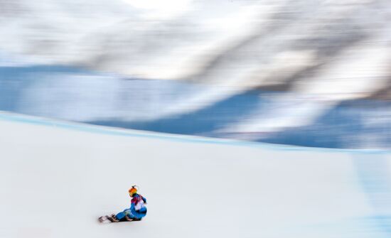 2014 Winter Olympics. Snowboarding. Women. Snowboard cross