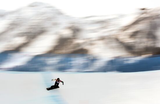 2014 Winter Olympics. Snowboarding. Women. Snowboard cross