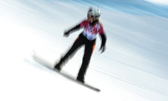 2014 Winter Olympics. Snowboarding. Women. Snowboard cross