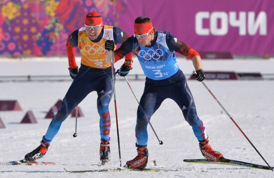 2014 Winter Olympics. Cross-country skiing. Men. Relay