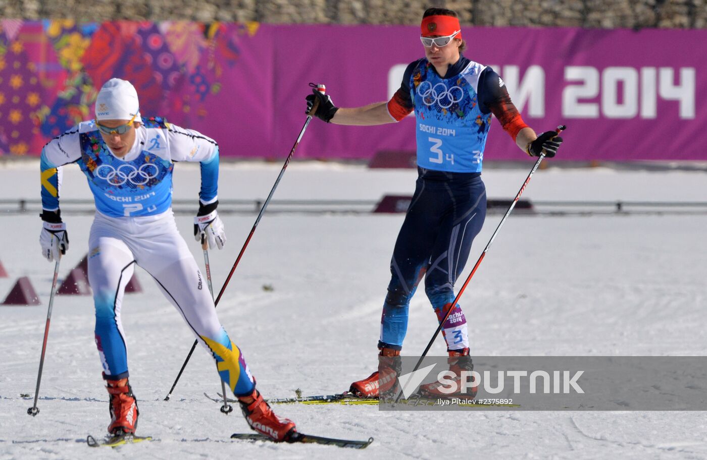 2014 Winter Olympics. Cross-country skiing. Men. Relay