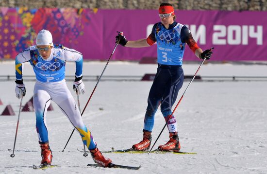 2014 Winter Olympics. Cross-country skiing. Men. Relay