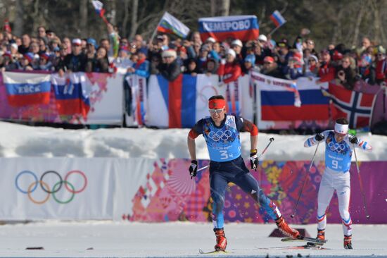 2014 Winter Olympics. Cross-country skiing. Men. Relay