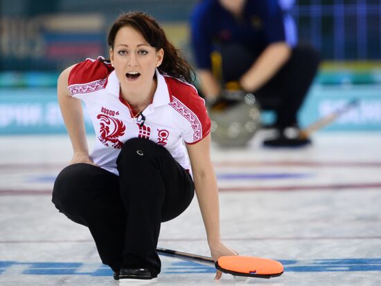 2014 Winter Olympics. Curling. Women. Day Seven