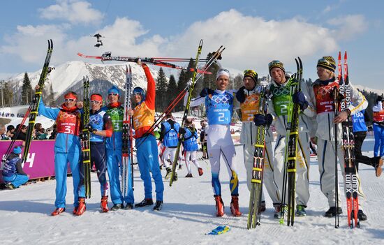 2014 Winter Olympics. Cross-country skiing. Men. Relay