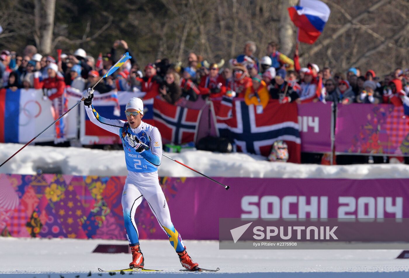 2014 Winter Olympics. Cross-country skiing. Men. Relay