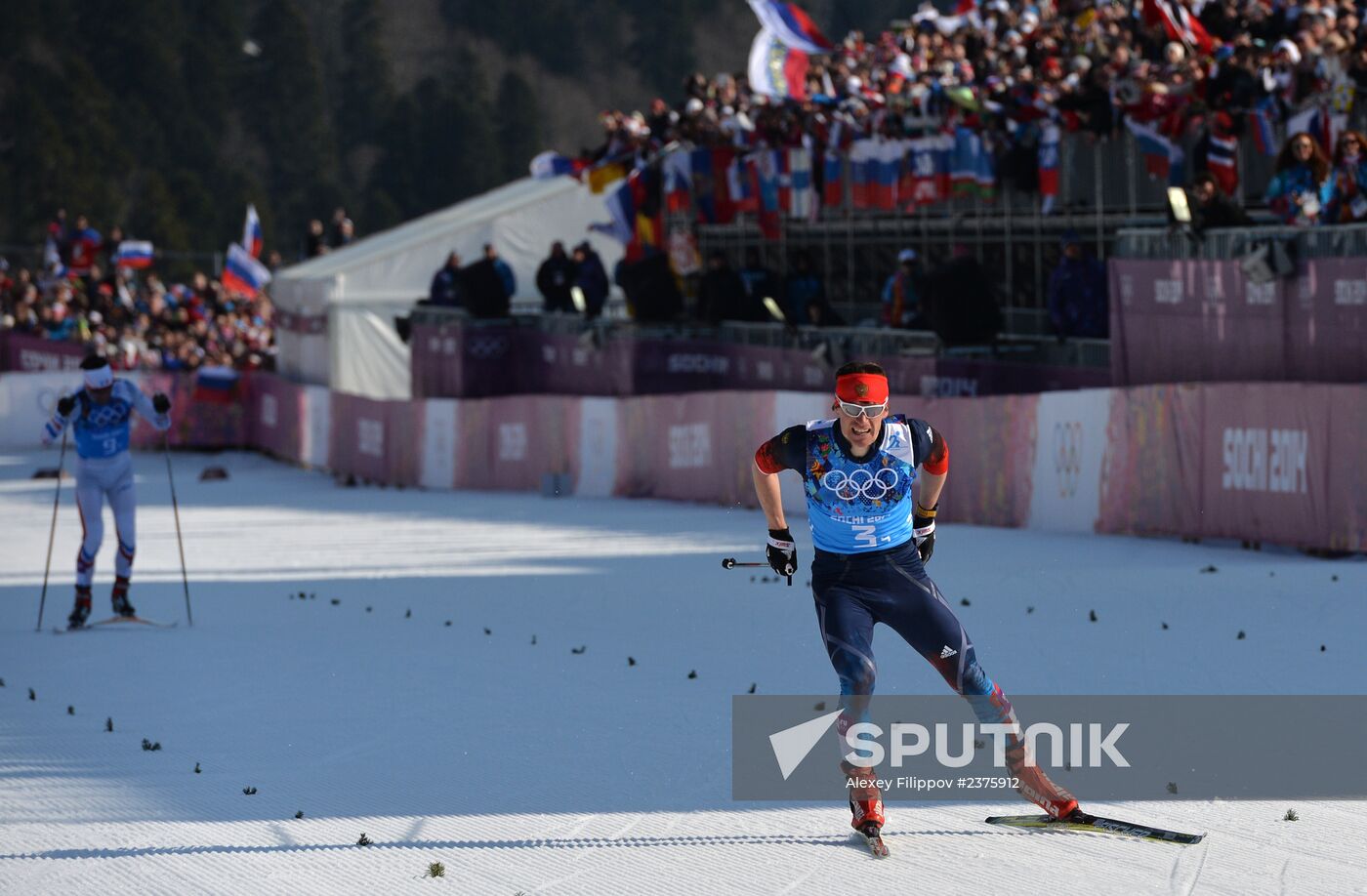 2014 Winter Olympics. Cross-country skiing. Men. Relay