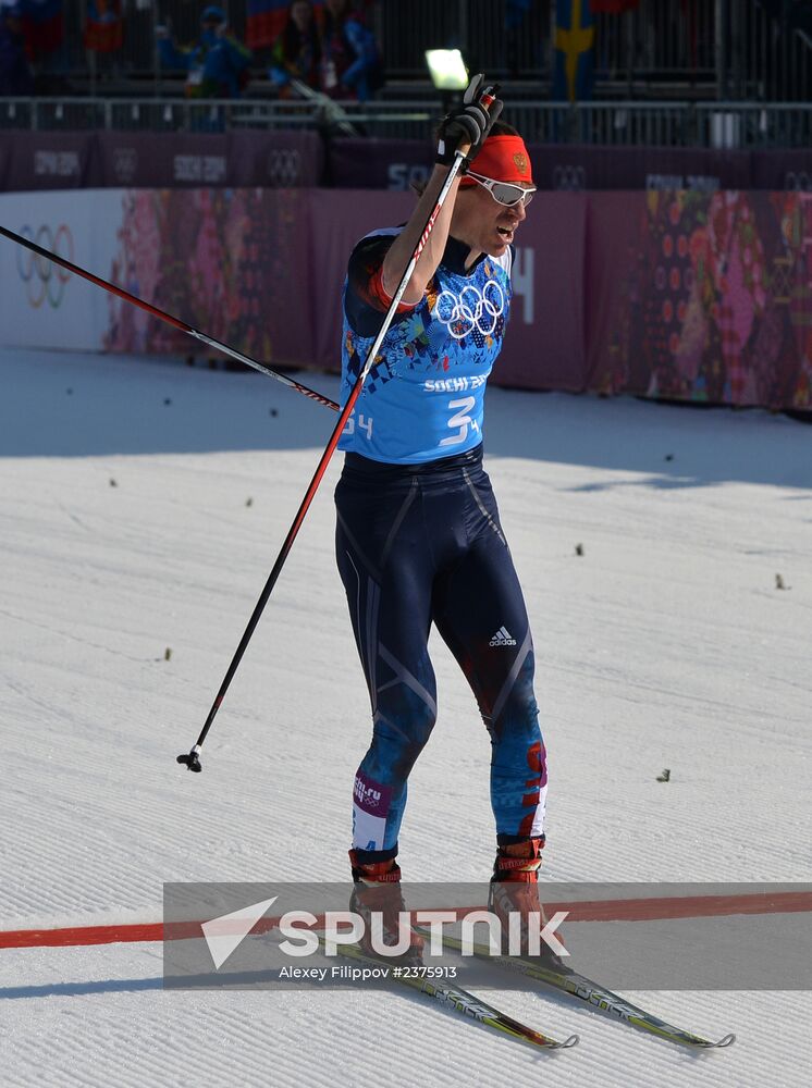 2014 Winter Olympics. Cross-country skiing. Men. Relay