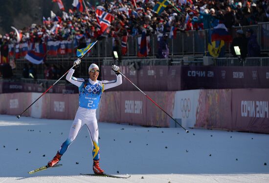 2014 Winter Olympics. Cross-country skiing. Men. Relay